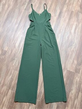 GB Dark Forest Green Wide-Leg Jumpsuit | Size XS | Like New